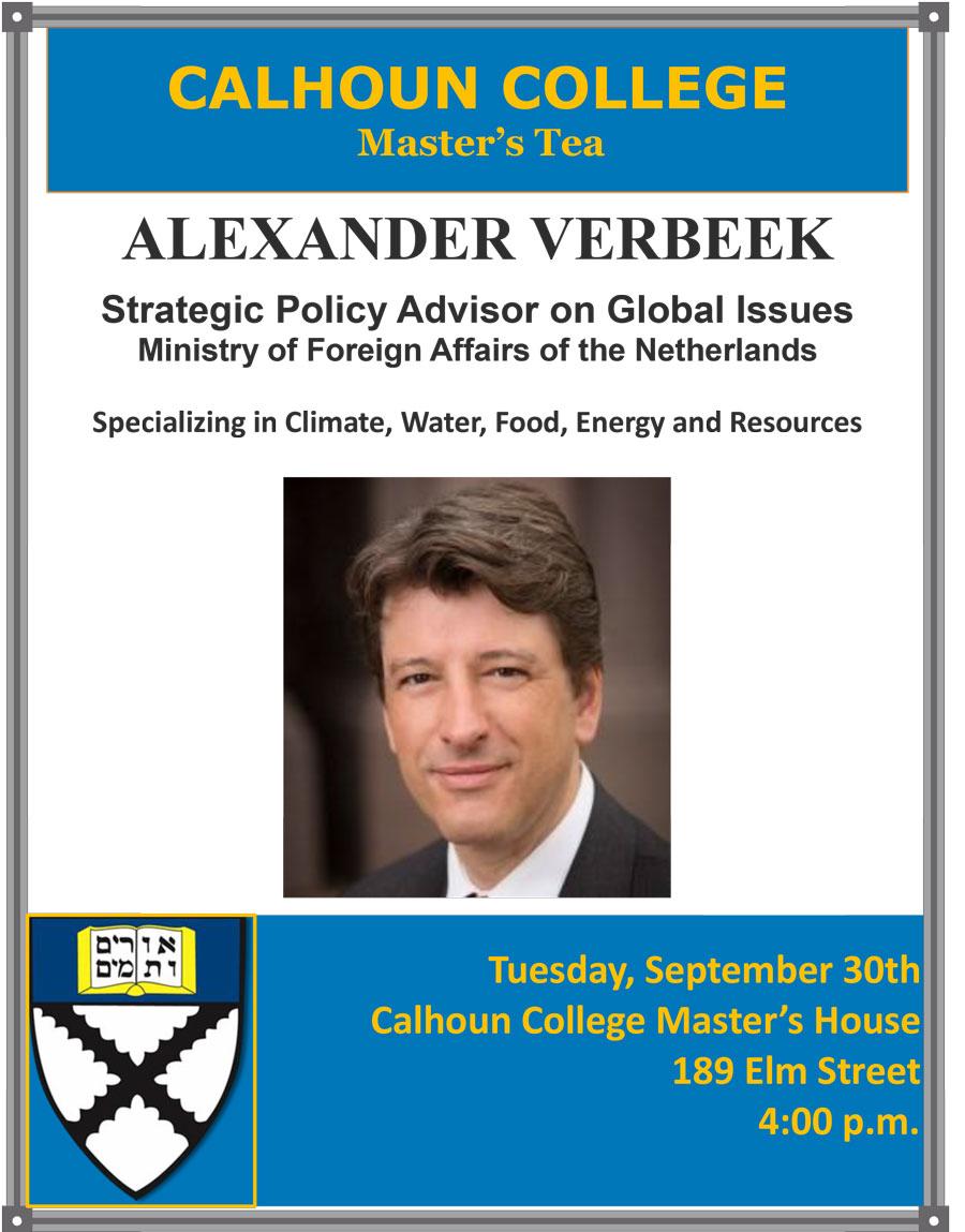 Strategic Policy Advisor on Global Issues: A Conversation with Alexander Verbeek