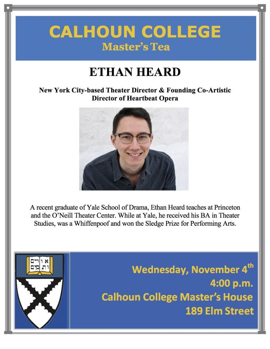Ethan Heard: NYC-based Theater Director and Founding Co-Artistic Director of Heartbeat Opera