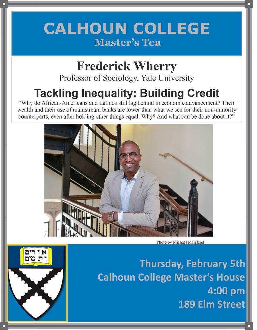 A Conversation with Frederick Wherry. Tackling Inequality: Building Credit