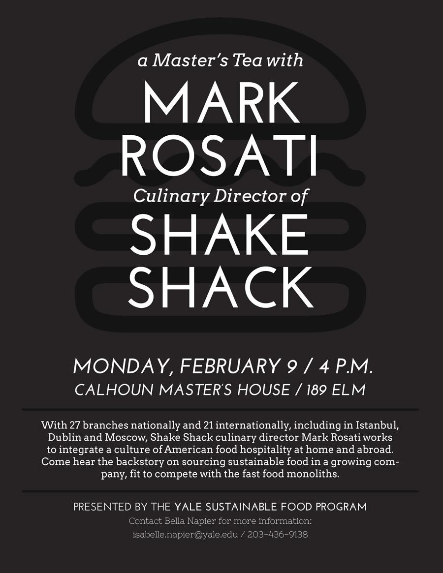 A Master's Tea with Mark Rosati: Culinary Director of Shake Shack