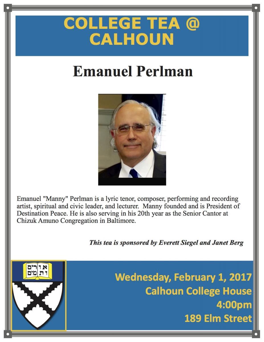 A Conversation with Emanuel Perlman
