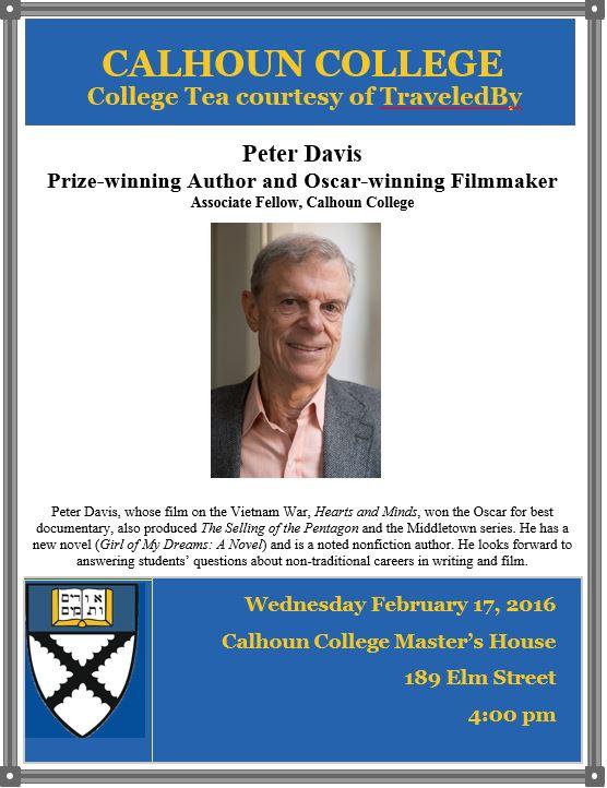 Peter Davis: Prize-winning Author and Oscar-winning Filmmaker