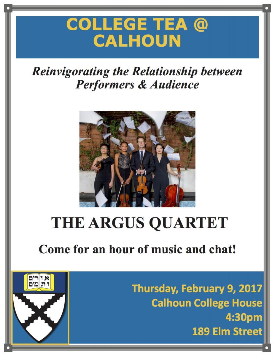 Reinvigorating the Relationship between Performers and Audience with The Argus Quartet