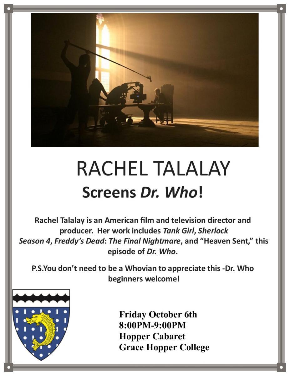 Rachel Talalay Screens Dr. Who!