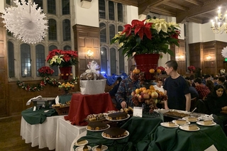 Catering with dessert at the Thompson Dining Hall