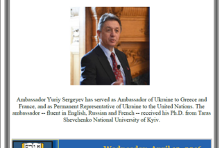 A conversation with Ambassador Yuriy Sergeyev